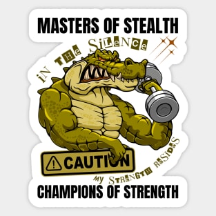 Crocodile Art Sticker